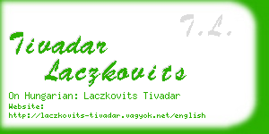 tivadar laczkovits business card